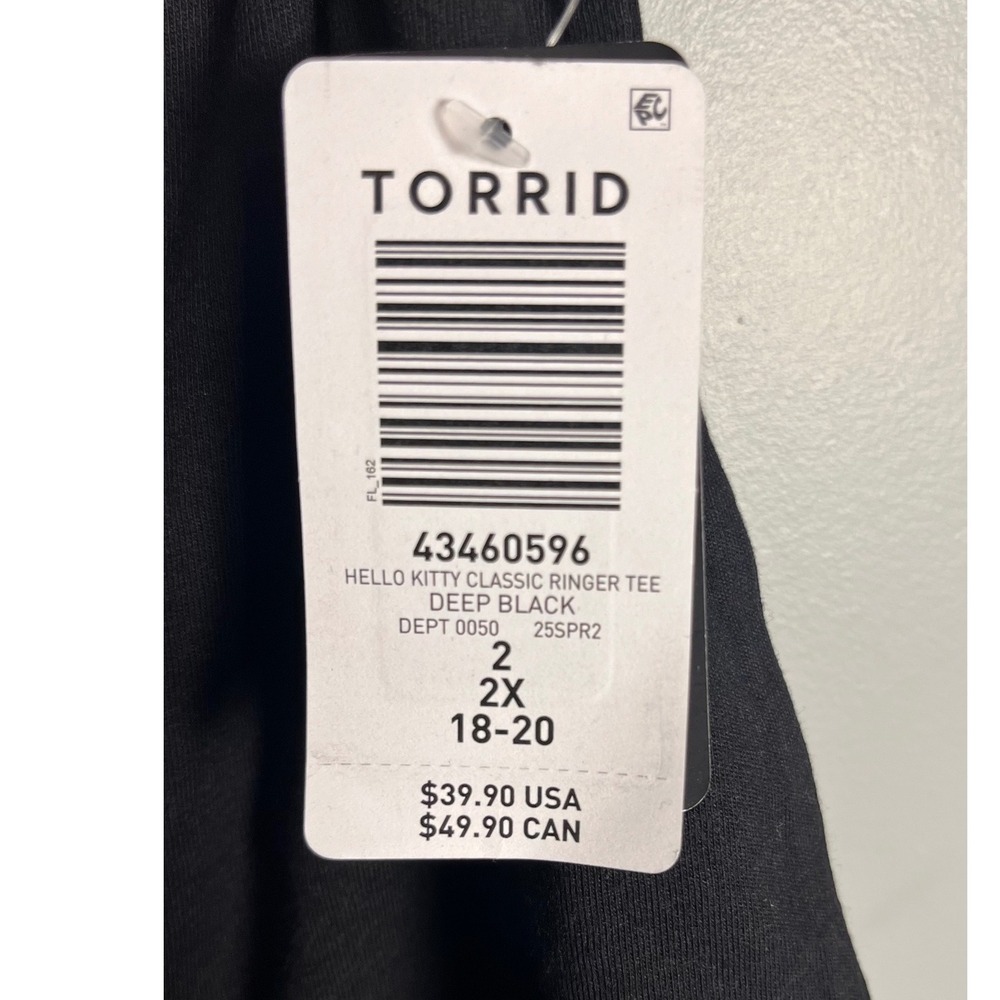 NWT Torrid Hello Kitty Ringer Tee 2X - Picture 8 of 11